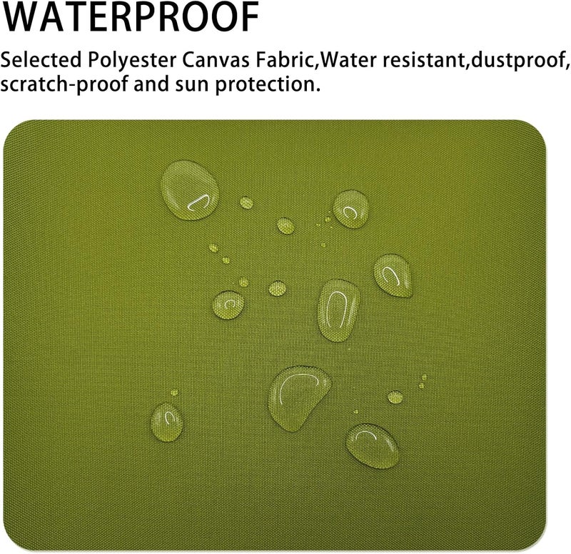 Gheeidau Canvas Repair Patch 9×11 Inch 3Pcs Waterproof Self-Adhesive Fabric Repair Patch for Tents,Boat Cover,Pop Up Canopy,Patio,Bags,Car Seats,Sofas,Furniture Cover(Green) - Image 2